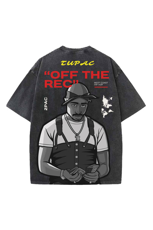 Tupac Designed Oversized T-shirt