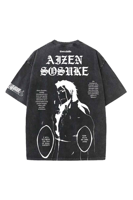 Aizen Sosuke Designed Oversized T-shirt