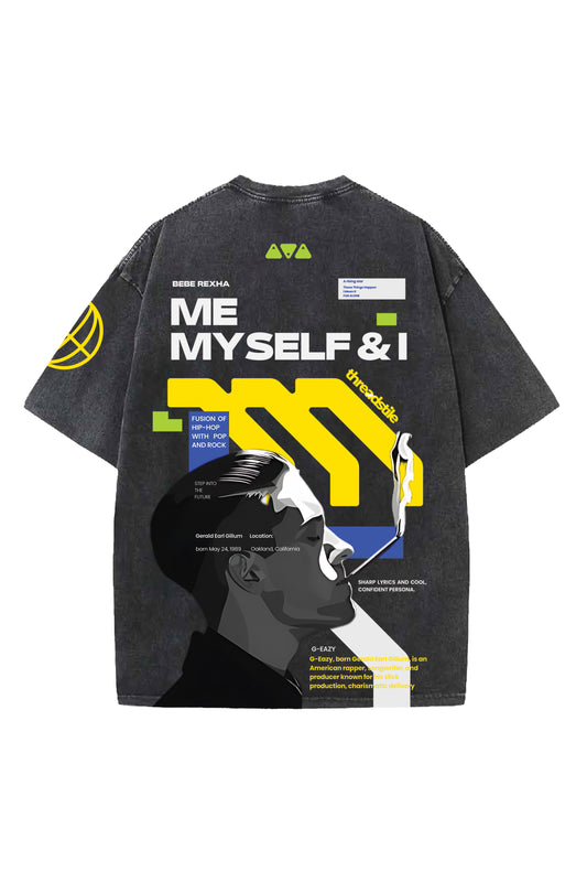 Me Myself & I Designed Oversized T-shirt