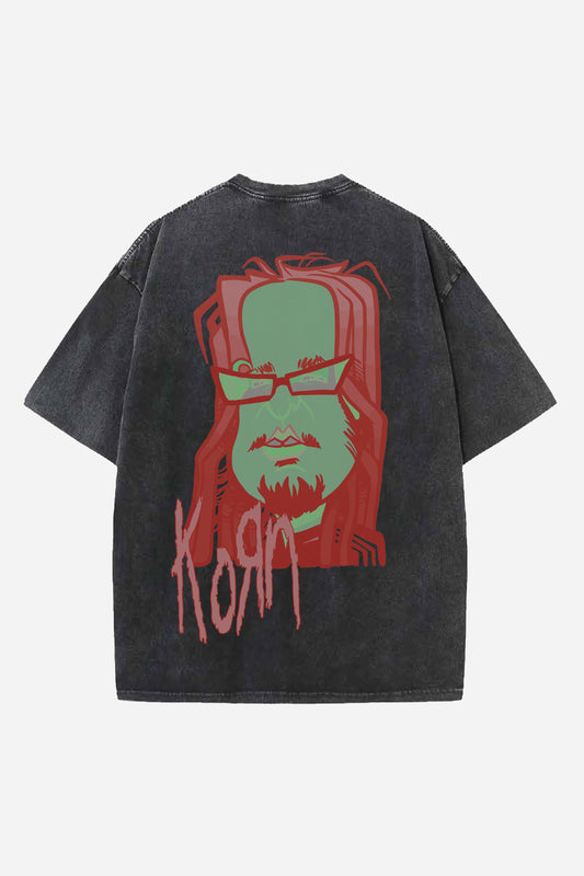 Korn Designed Oversized T-shirt