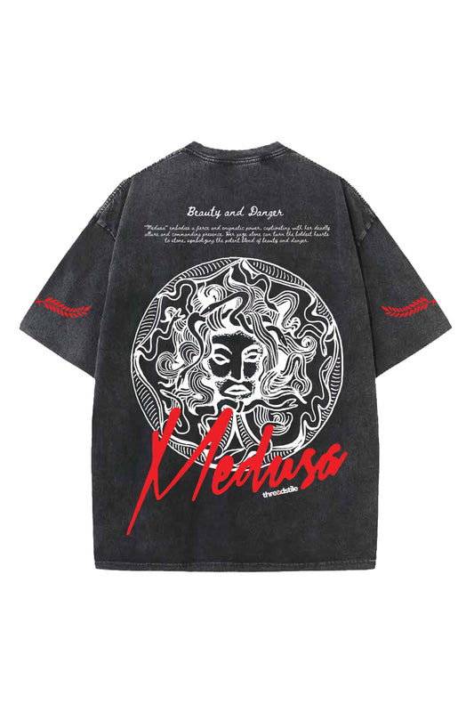 Medusa Designed Oversized T-shirt