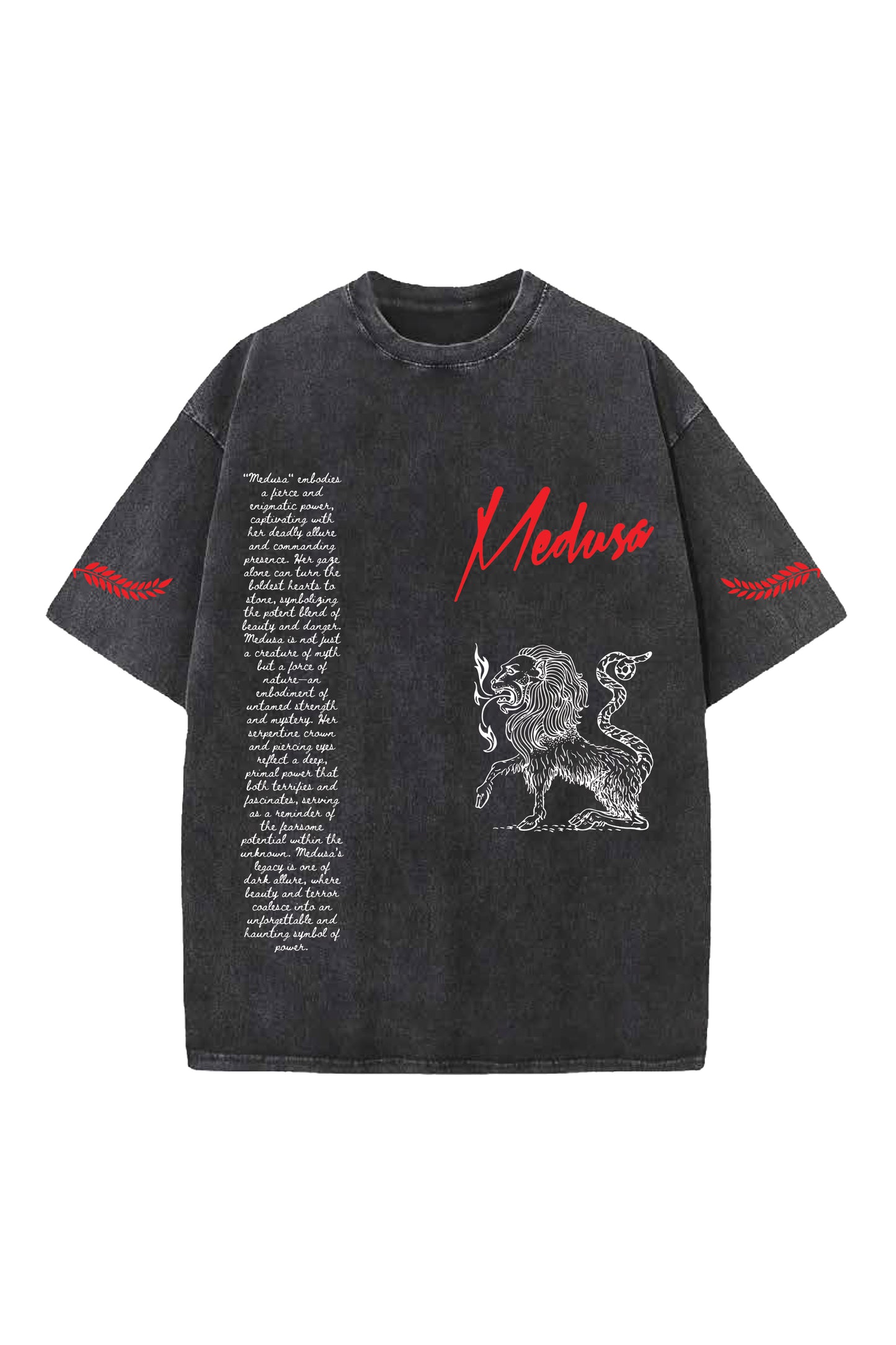 Medusa Designed Oversized T-shirt