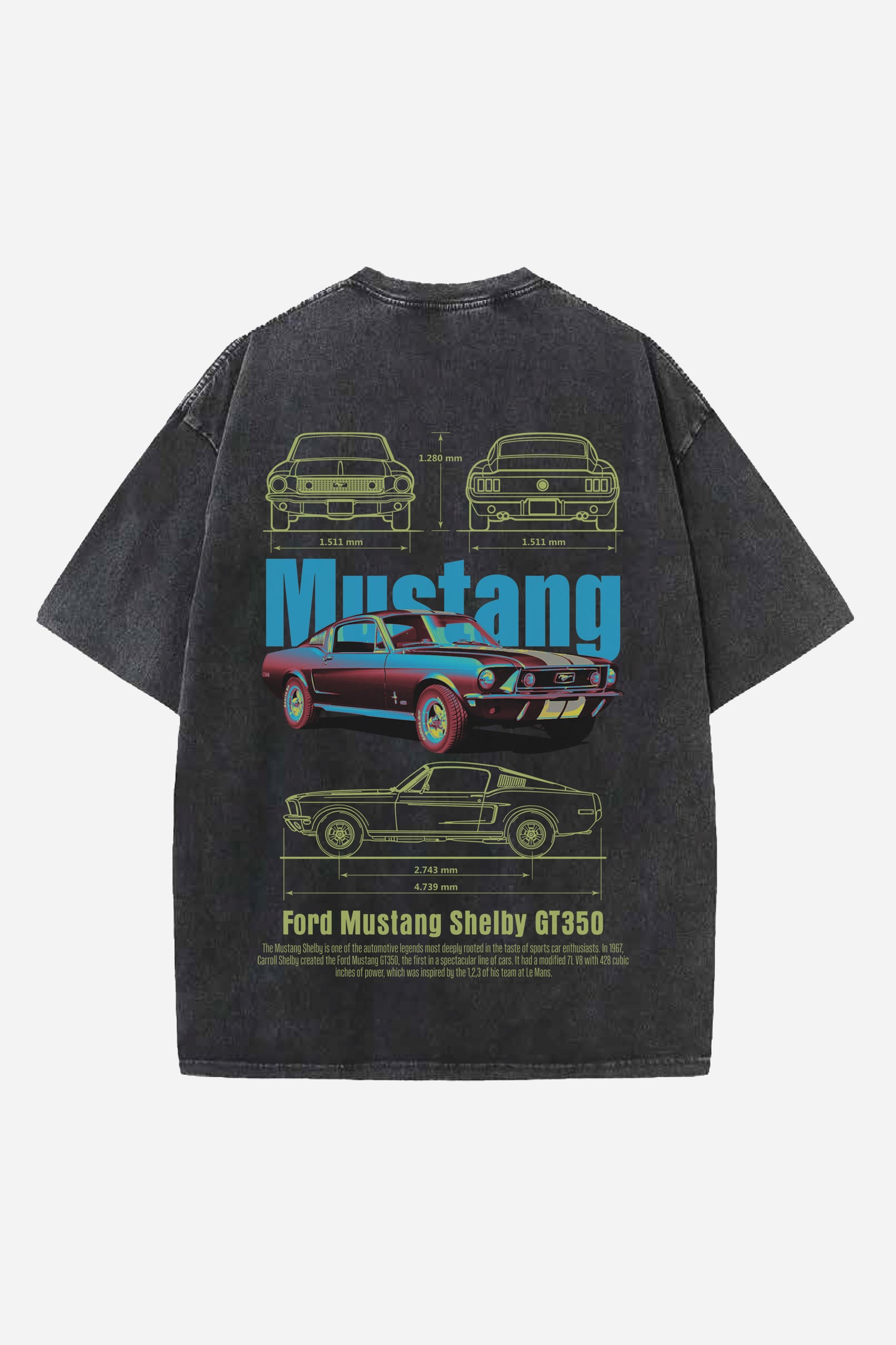 Mustang Designed Oversized T-shirt