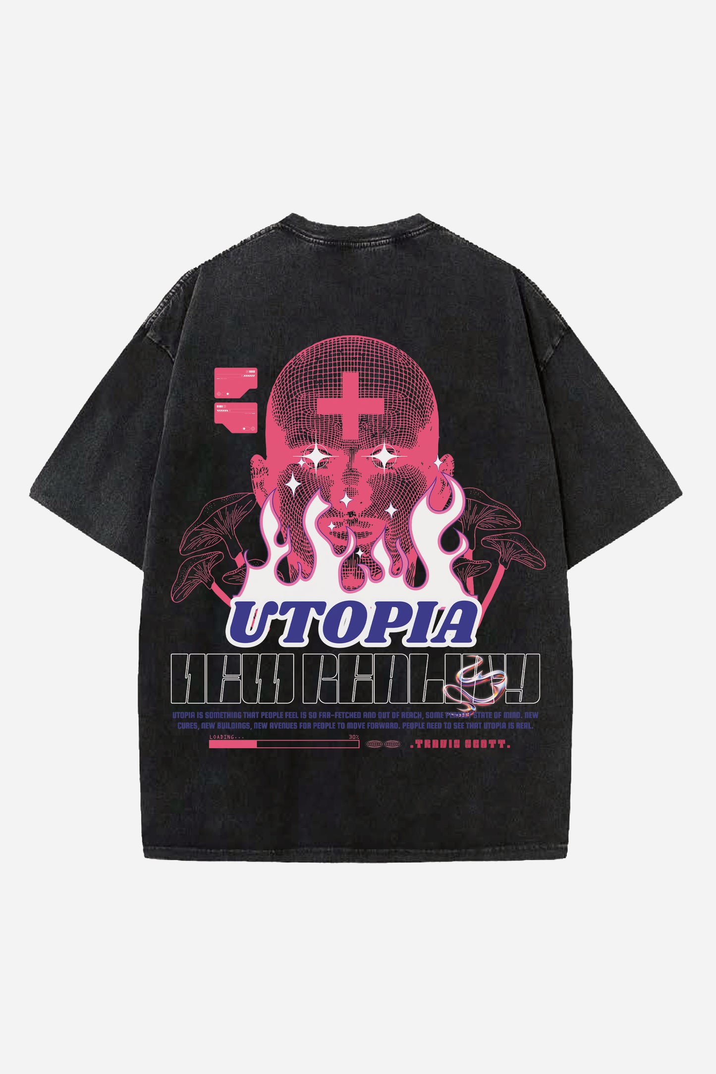 Utopia Designed Vintage Oversized T-shirt