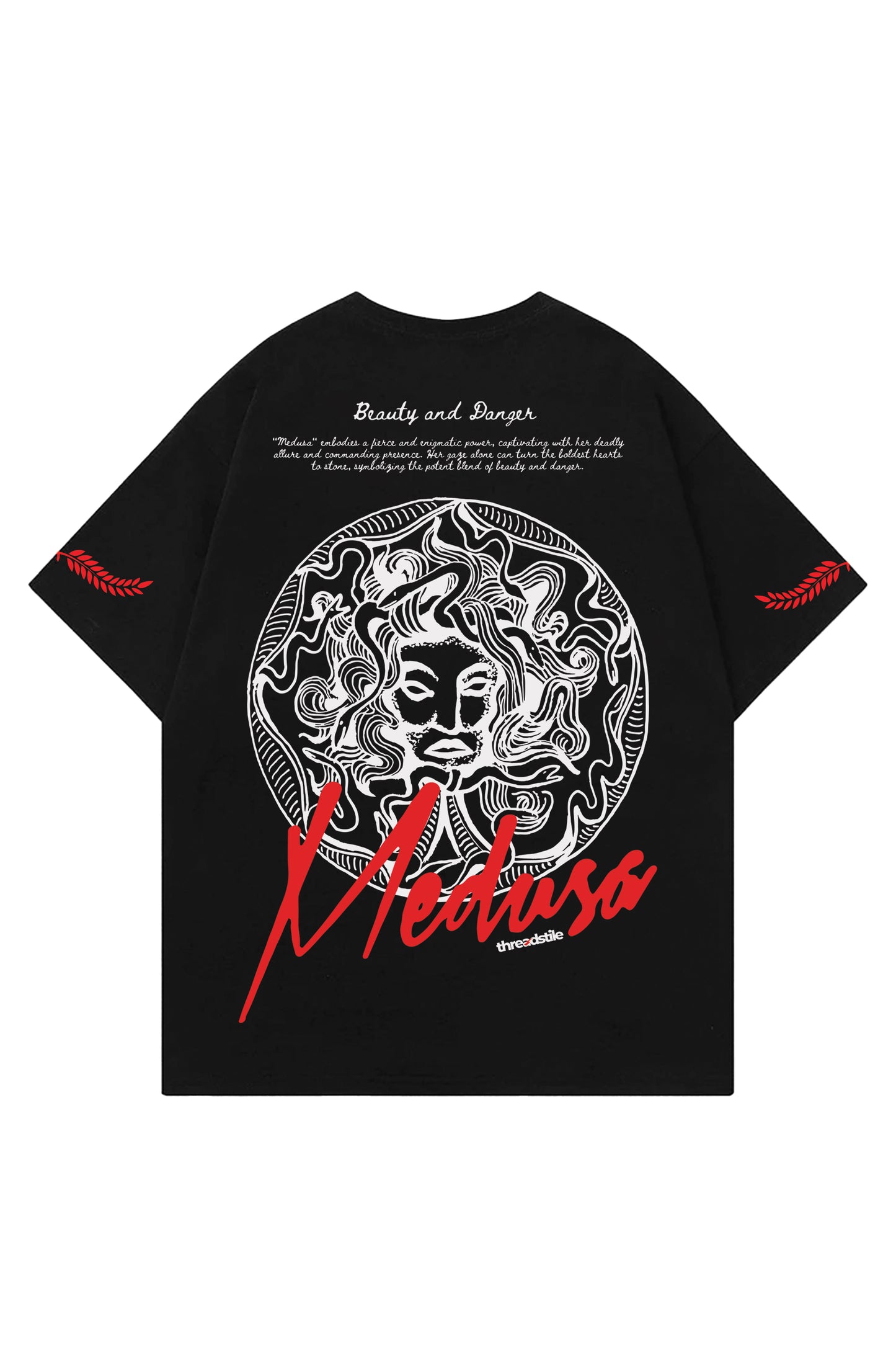 Medusa Designed Oversized T-shirt