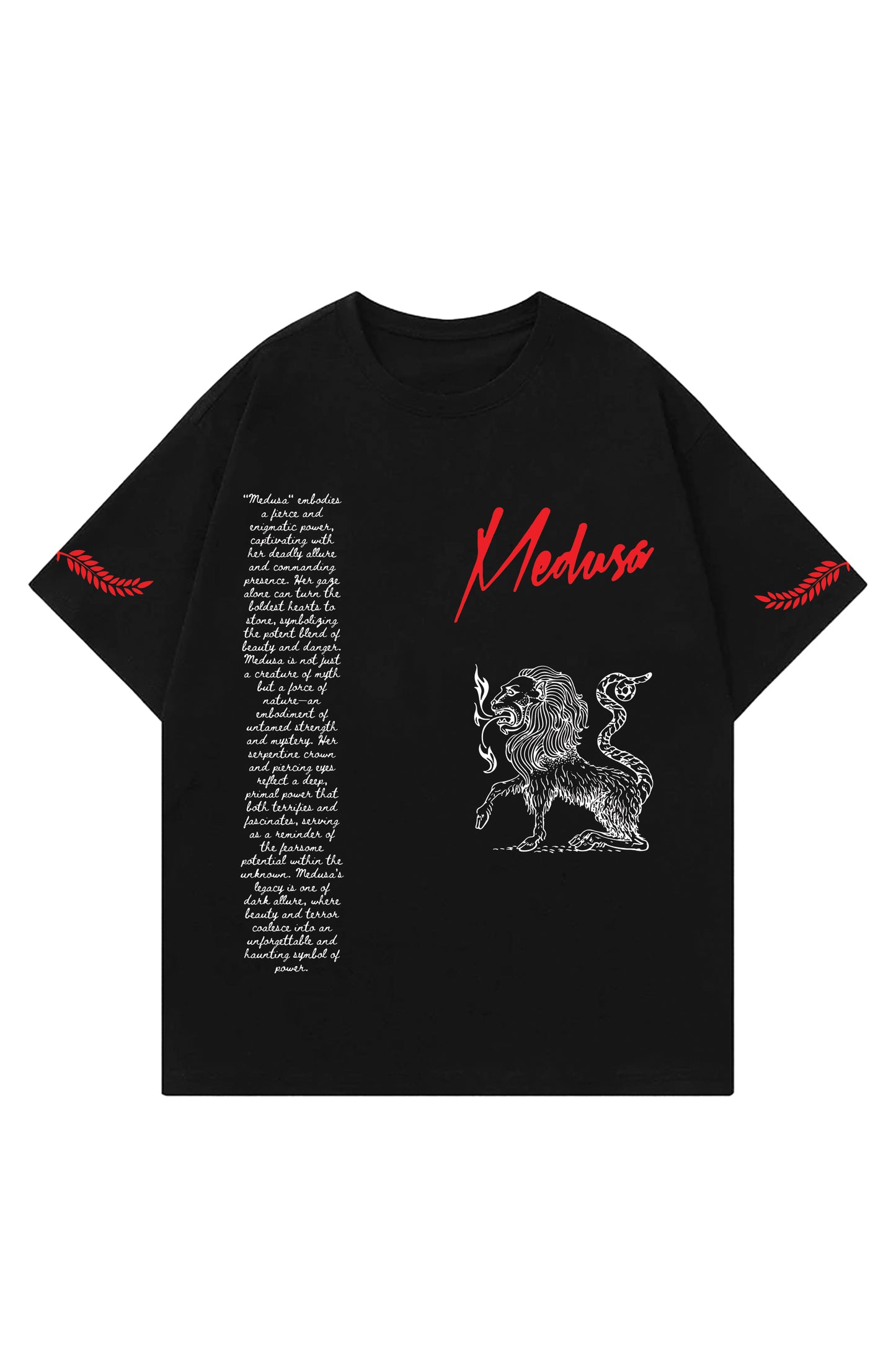 Medusa Designed Oversized T-shirt