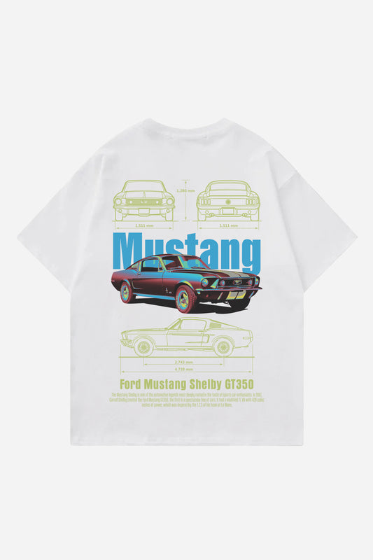 Mustang Designed Oversized T-shirt