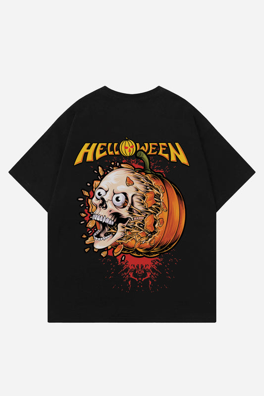 Halloween Designed Oversized T-shirt